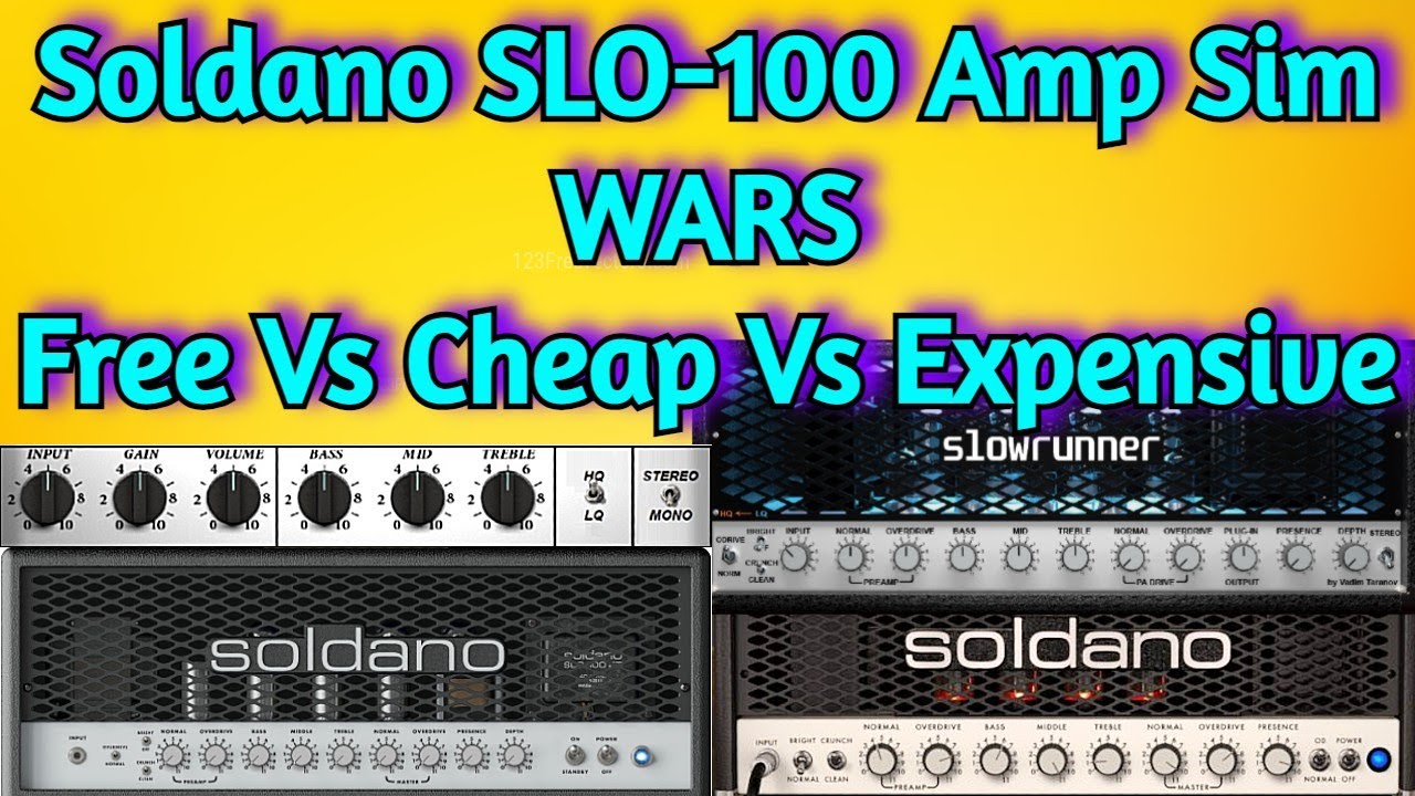Soldano SLO 100 AMP SIM Comparison - FREE/CHEAP/EXPENSIVE - Vadim Taranov, Amplitube 5 & Neural Dsp