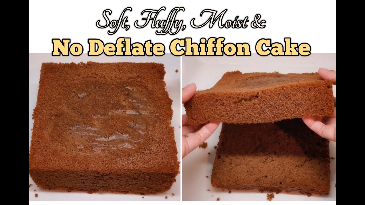 Try this METHOD so your CHIFFON CAKE don&rsquo;t DEFLATE, COLLAPSE or SINK in the Middle