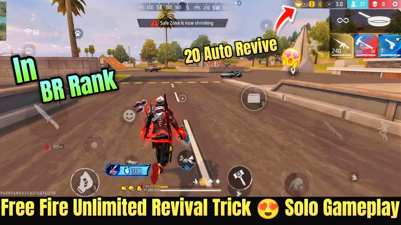 20 Auto Revive Trick BR Rank😱 | Free Fire Auto Revival Trick | Free Fire Rank Push Best Trick & Tips