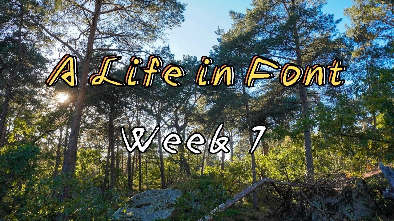 A Life in Font / Week 1