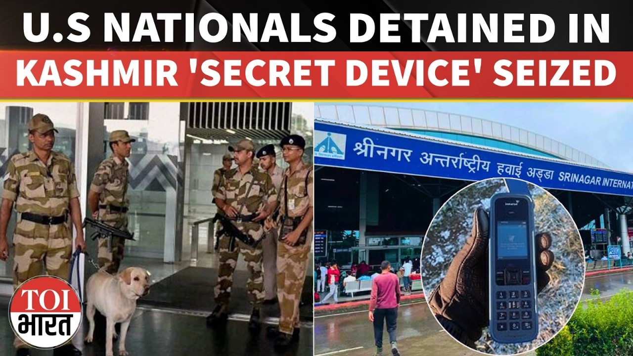 US Nationals Detained At Srinagar Airport Over Banned Satellite Device | Watch