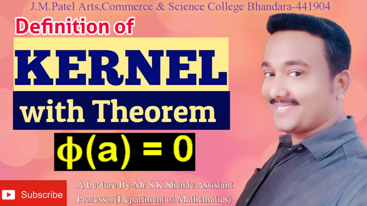 Kernel of Homomorphism function| Theorem| Ring Theory| In Hindi