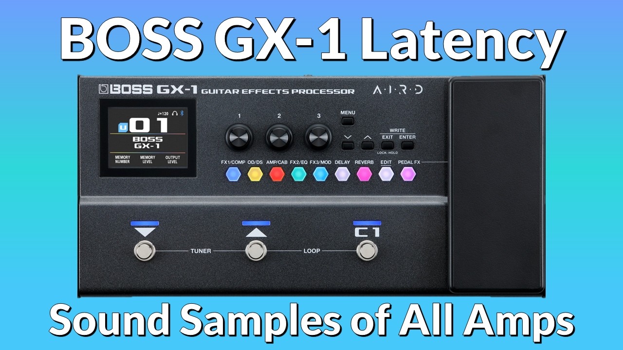 Boss GX-1 Latency & Amp Sound Samples