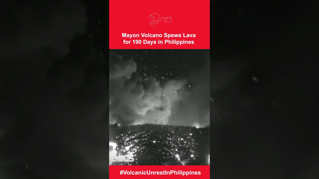 Mayon Volcano Continues Spewing Lava & Rocks for 190 Days in Philippines | DWS News | AL19
