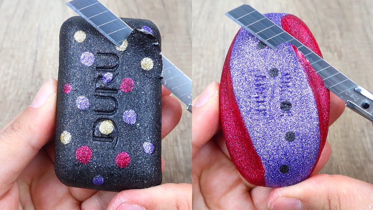 Relaxing Soap Cutting ASMR. Satisfying Soap and lipstick cutting. Corte de jabón - 931