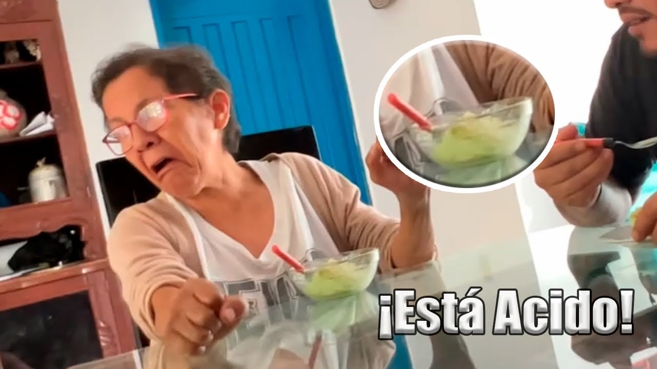 Le dimos postre de limón a mi mamá
