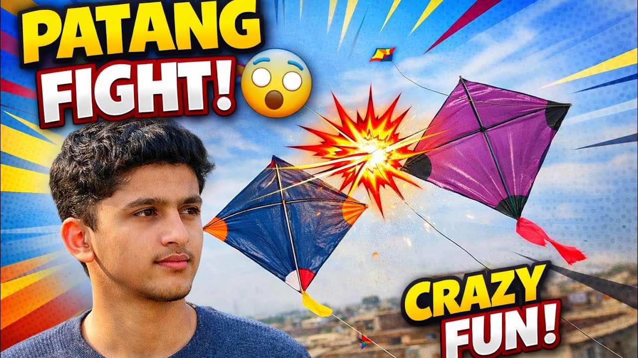 Patang Baazi Funny Vlog 🪁 | Crazy Kite Fight & Fun 😂 | Rooftop Vlog Pakistan