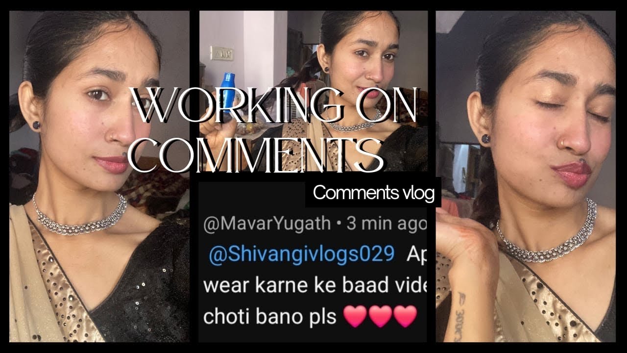 Hair oiling in saree 😱 || kesi lagri hu mai🤣 #viralvideo 