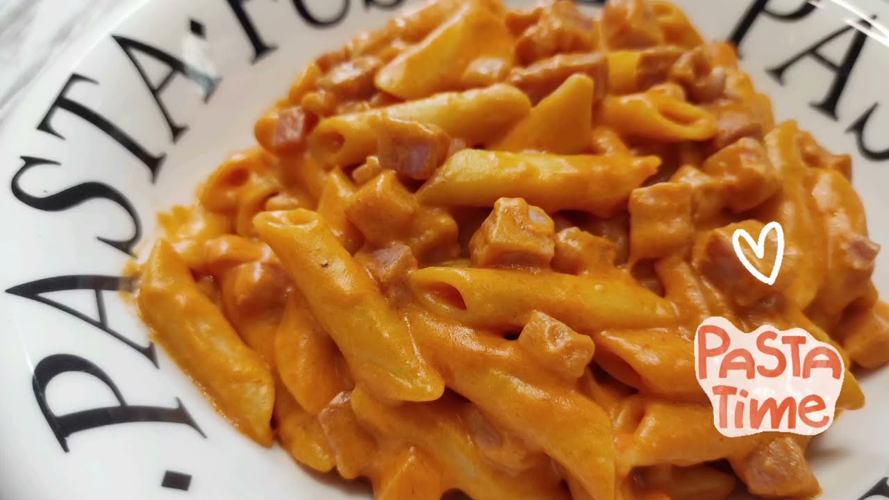 Macarrones con Bacon y Jamón cocido
