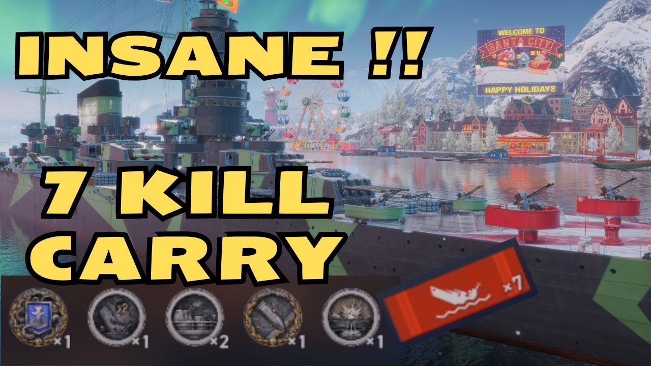 Безумный крейсерский забег - 7 потопленных кораблей - Легенды World of Warships