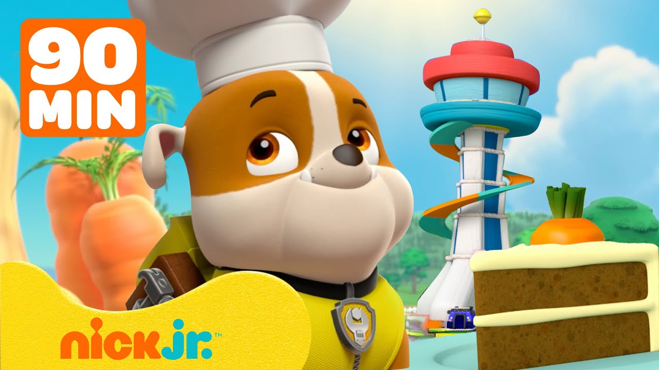 PAW Patrol | Rubble fa audaci salvataggi e prepara una torta! | 90 min | Nick Jr. Italia