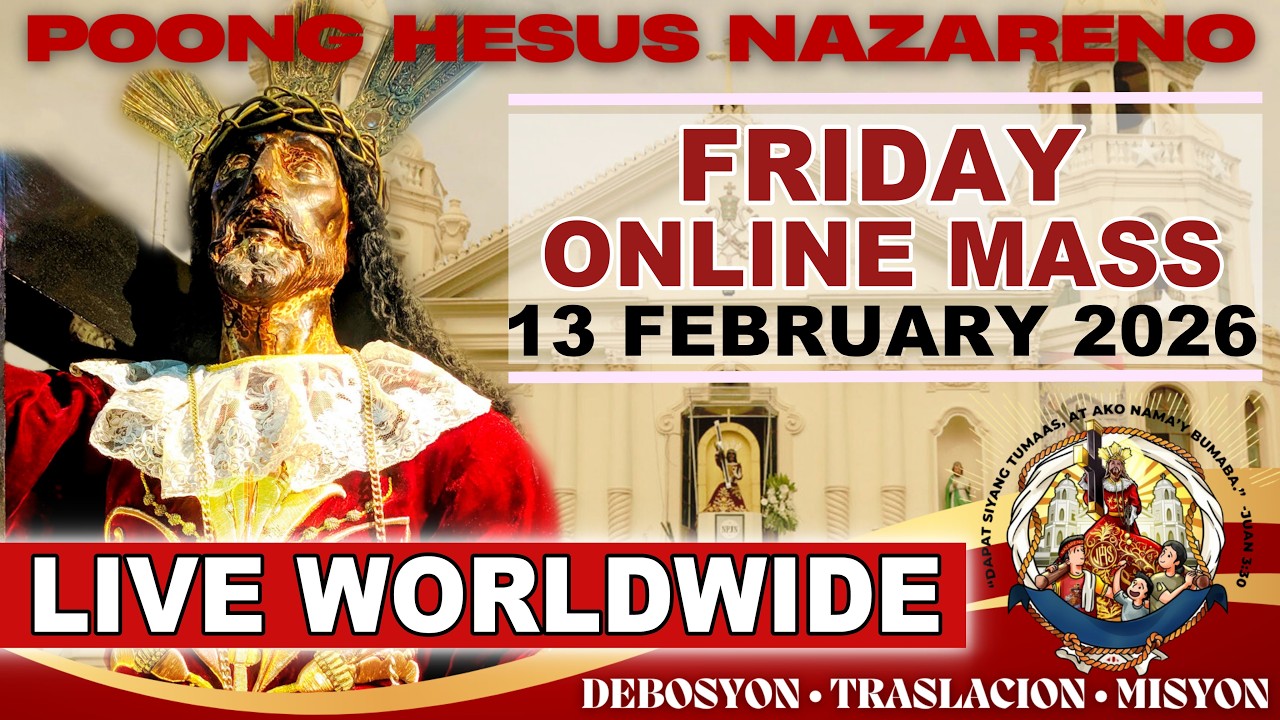 Quiapo Church Filipino Live Mass Today • 13 February 2026 • FRIDAY