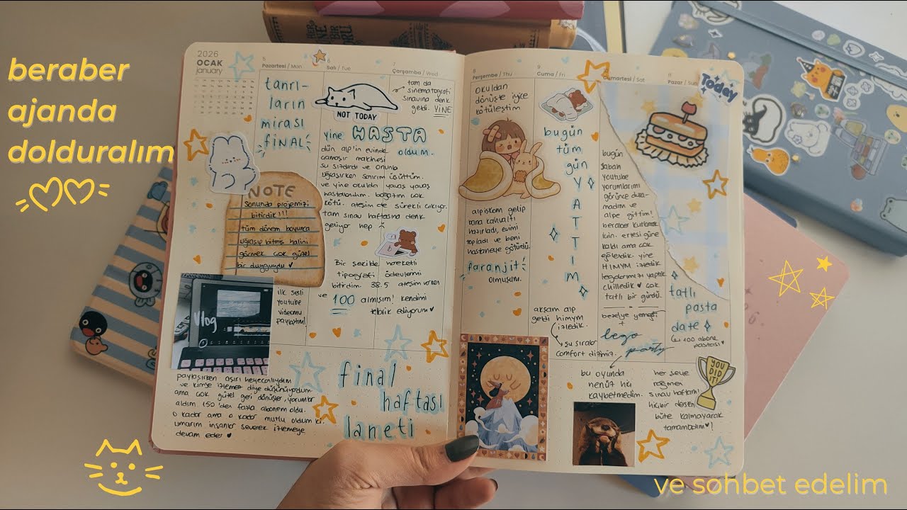 beraber ajanda dolduralım | anı günlüğüm📓