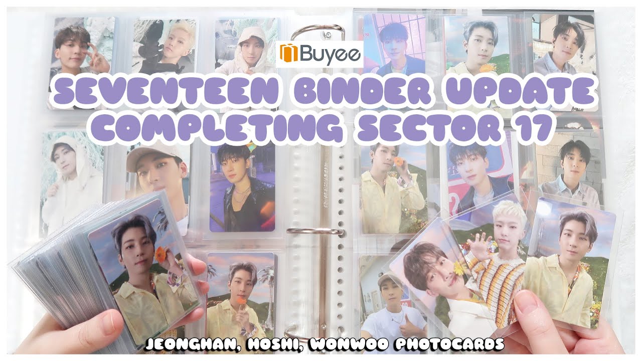 ☁️ storing new photocards into my seventeen binder | completing sector 17 (ft buyee mercari japan)