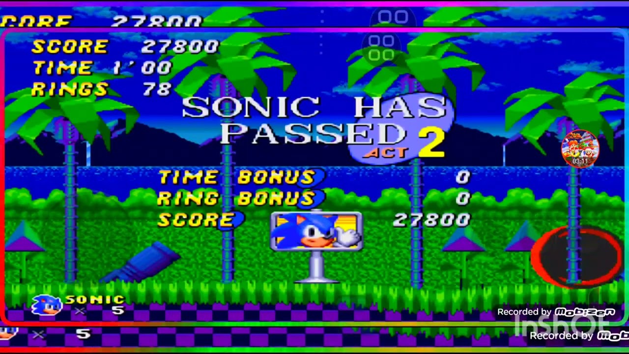 Sonic Sunventure Zona Green Hill (Especial Navidad) (SHC 2025) (Sonic 1 Rom Hack) (MD.EMU)