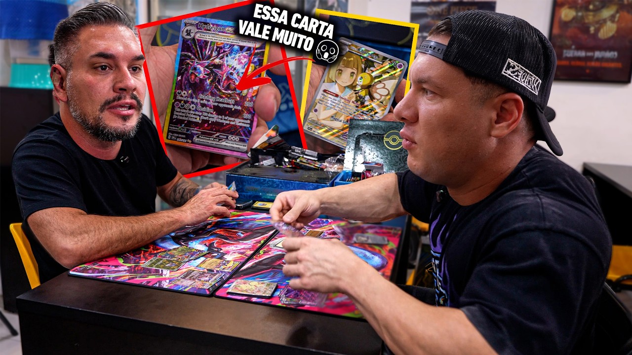 MAURICIÃO TIROU AS CARTAS MAIS RARAS DO POKEMON - CAIKE FICOU MALUCO 😱!!