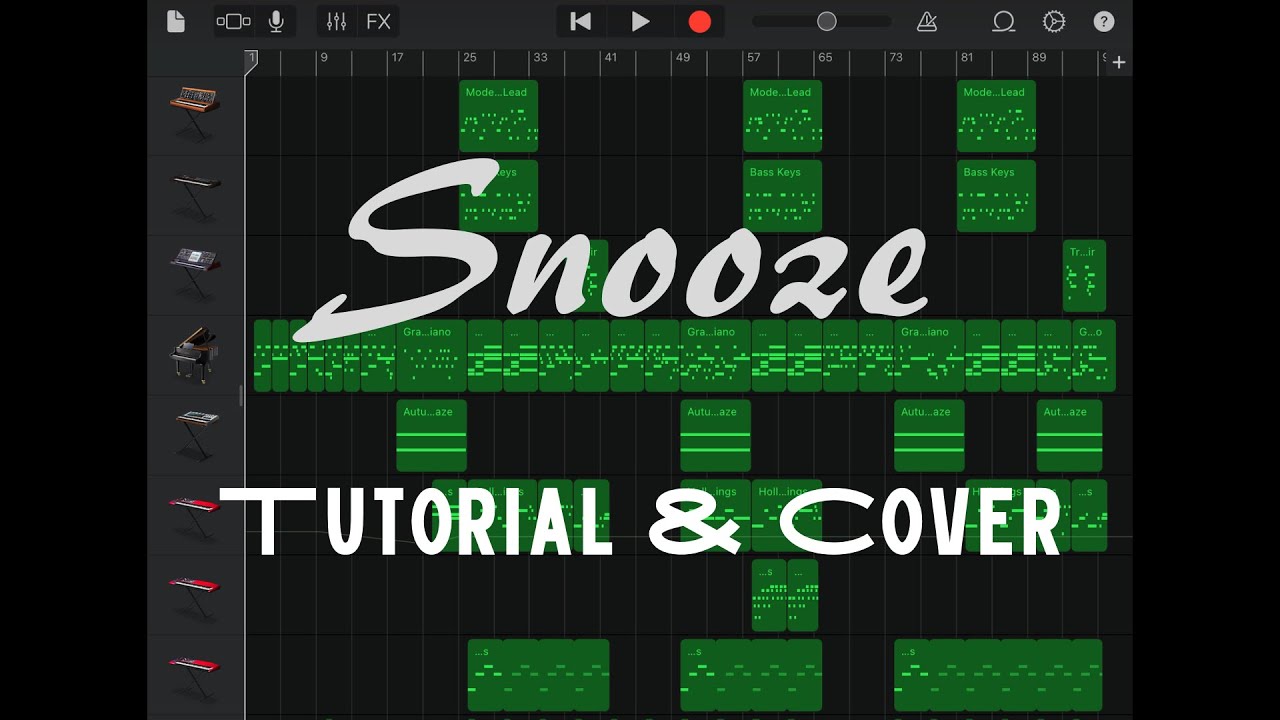 【 GarageBand 】Snooze by Agust D Ft. Ryuichi Sakamoto & WOOSUNG ( Tutorial & Cover )