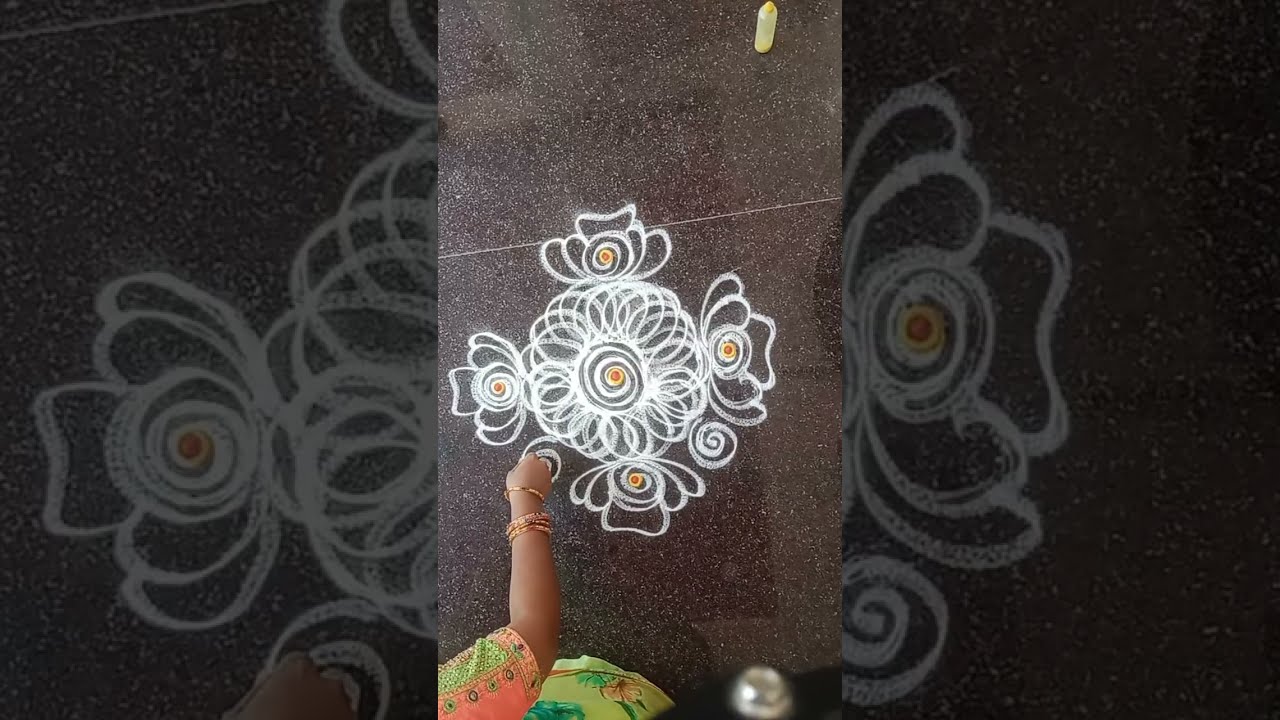 Easy rangoli | daily rangoli | sankranthi muggulu | #rangoli  #sankranthimuggulu #kolam