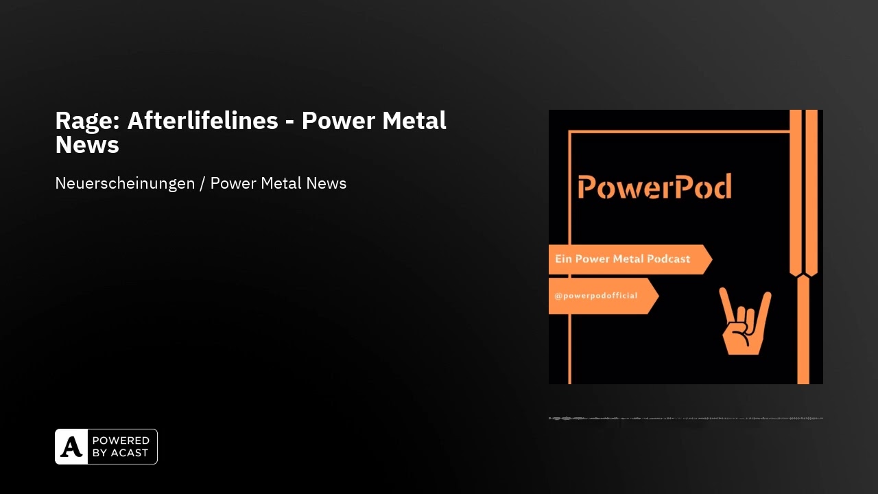 Rage: Afterlifelines - Power Metal News