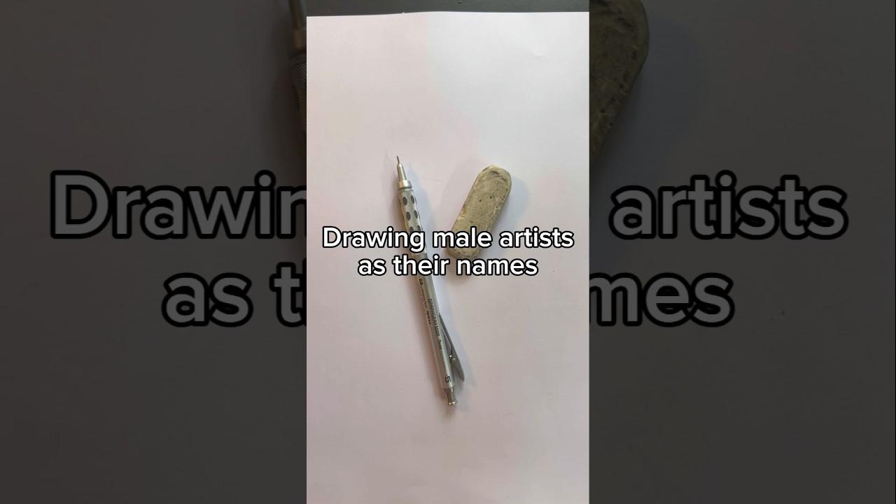 Drawing Male Artists as Their Names