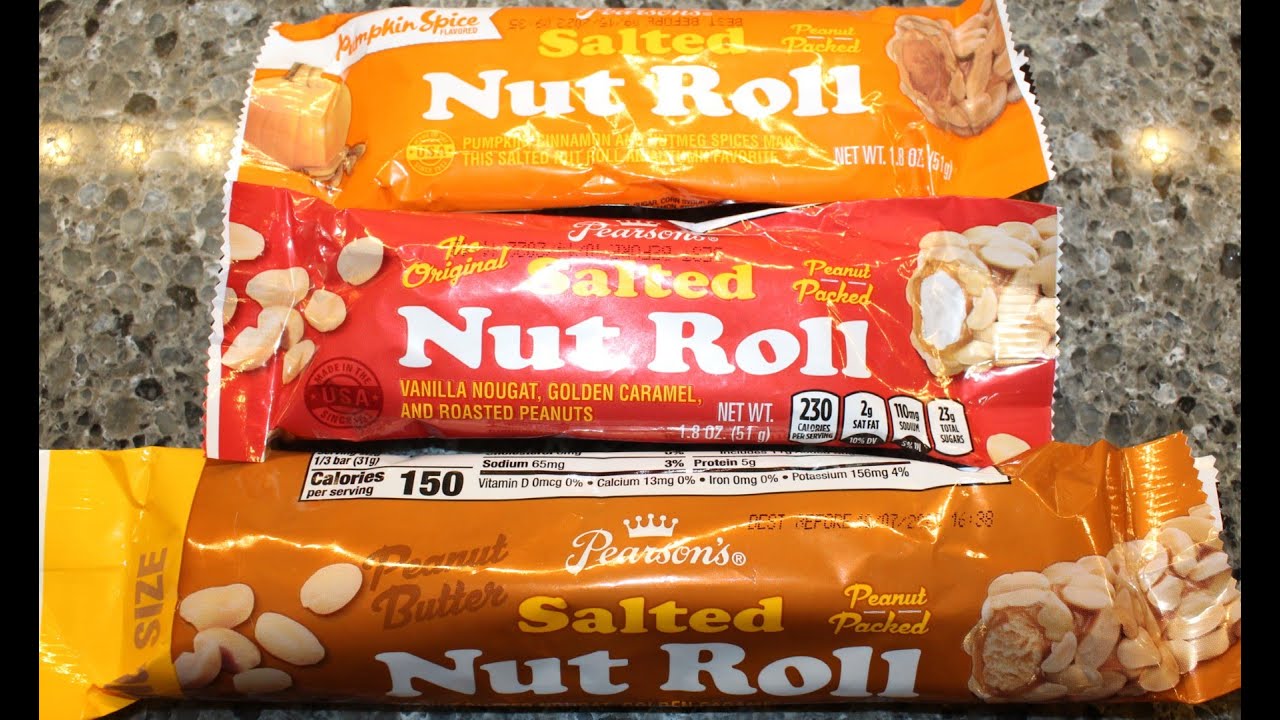 Pearson’s Salted Nut Roll: Pumpkin Spice, The Original & Peanut Butter Review