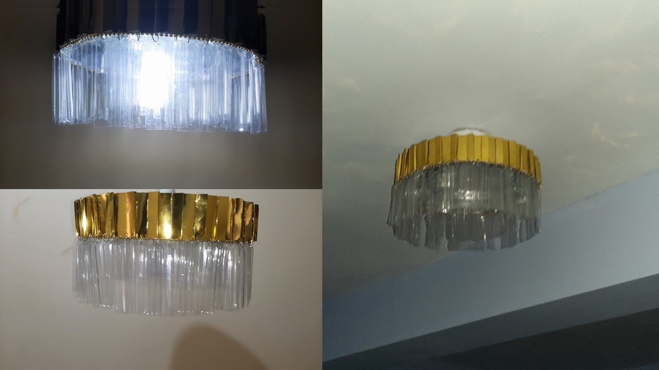 Lámpara de techo, full reciclaje fácil y económica- ceiling light, recycling lamp