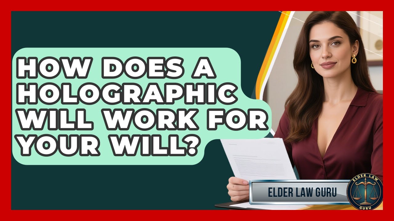 How Does A Holographic Will Work For Your Will? - Elder Law Guru