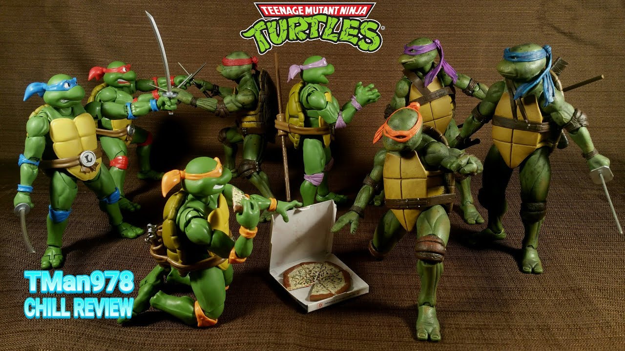 NECA SDCC 2018 TMNT/SH FIGUARTS TMNT CHILL COMPARISON REVIEW