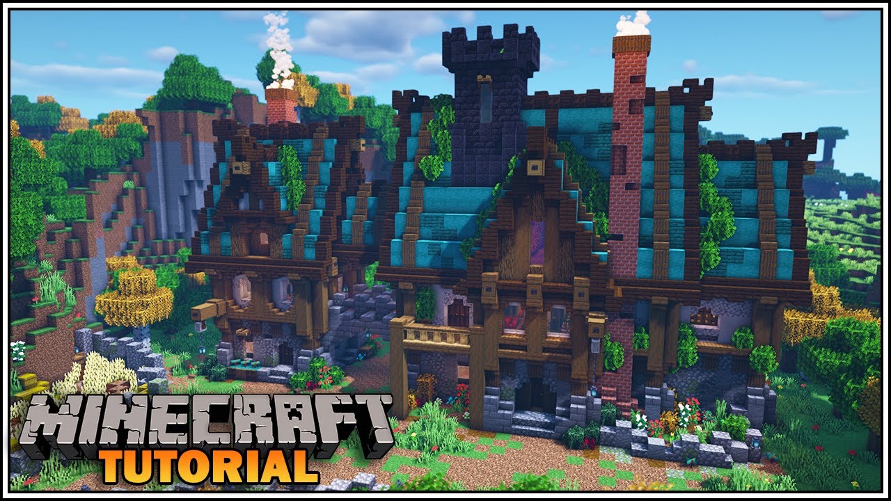 Minecraft: как построить большой средневековый дом в стиле фэнтези [ULTIMATE SURVIVAL HOUSE]