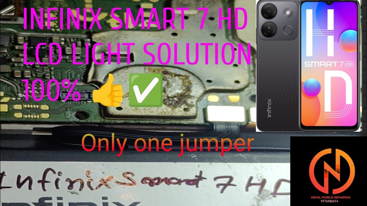 INFINIX SMART 7 HD LCD LIGHT SOLUTION 100%DONE