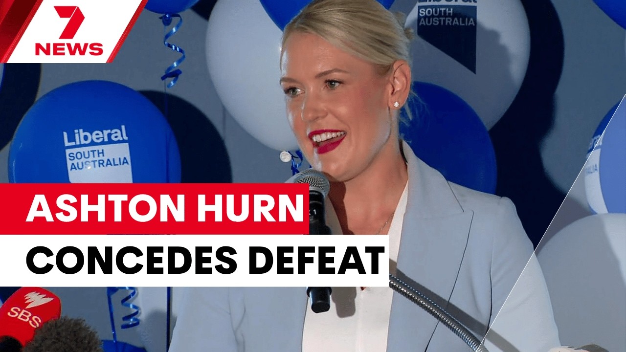 SA Liberal Party leader Ashton Hurn concedes defeat in 2026 state election | 7NEWS