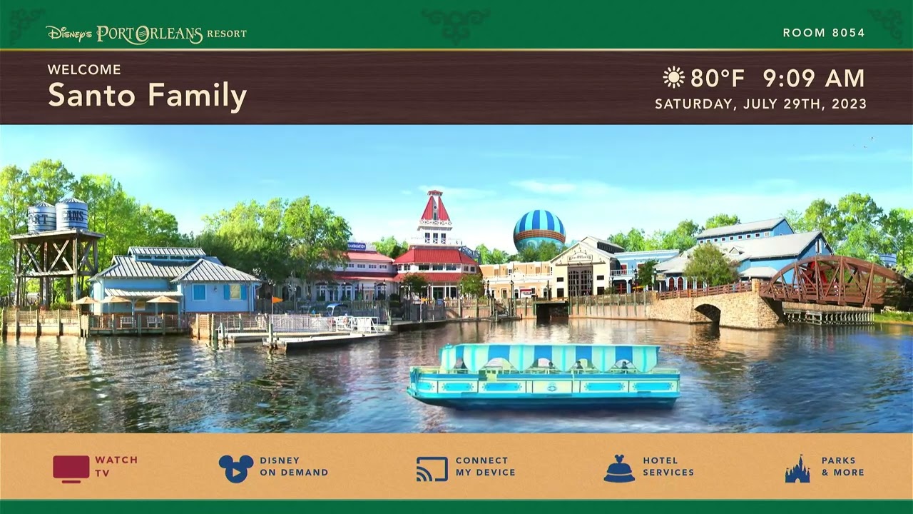 Disney Resort TV - Port Orleans Resort Splash Screen