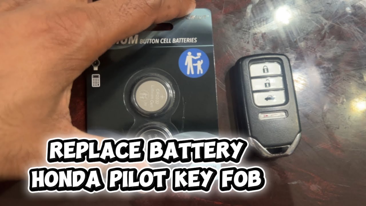 Как заменить батарейку в брелке ключа Honda Pilot 2016-2025 годов выпуска