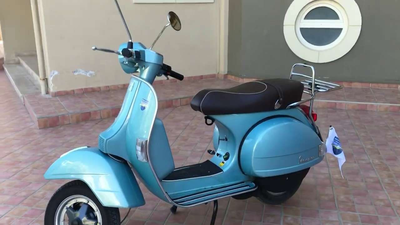 Vespa PX150 70' Anniversary Exhaust change. Sound... stock vs polini box