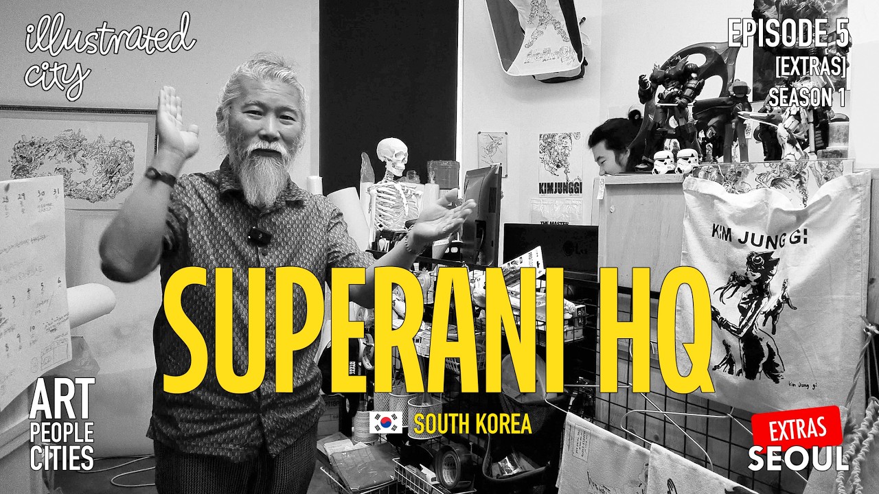 SEOUL [EXTRAS] SUPERANI Studio tour. Remembering the great KIM JUNG GI | Illustrated City