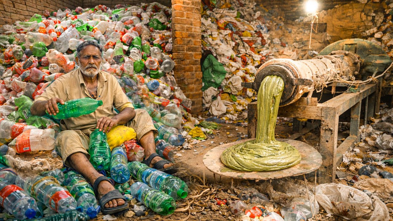 How to Make Plastic Rope by Recycling Waste Plastic | Factory Process