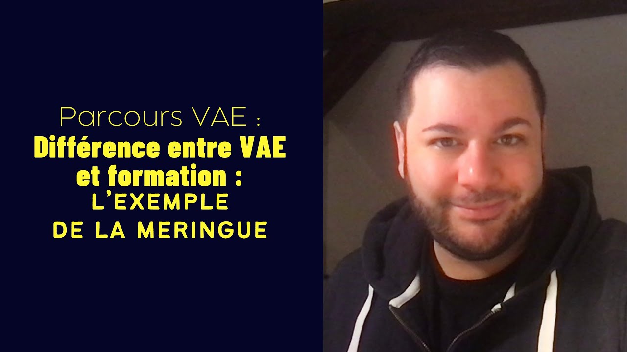 Différence entre VAE et formation : l’exemple de la meringue.