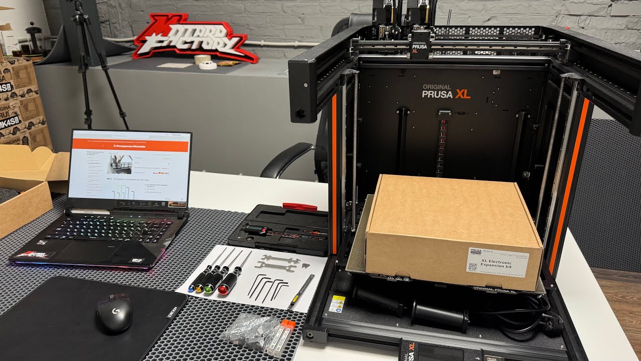Установка дополнительных печатающих головок на 3D принтер PRUSA XL