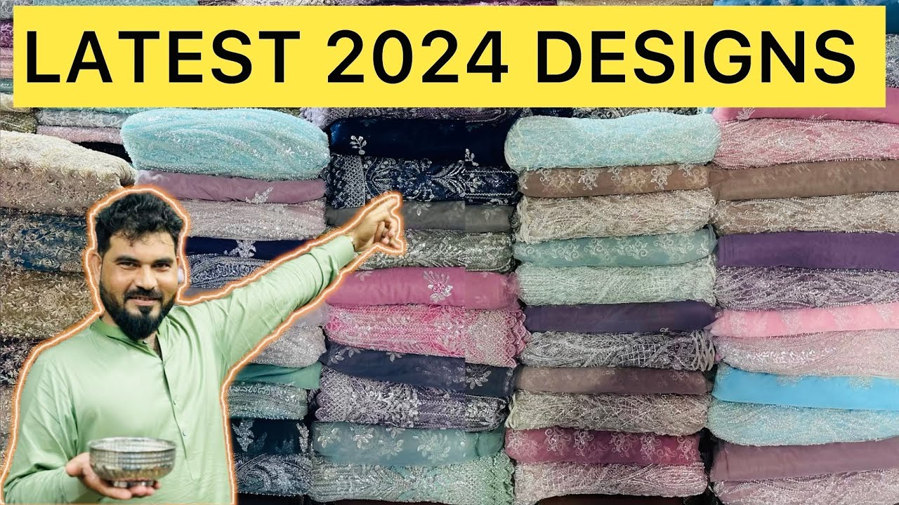 saeed Latest 2024 Cutdana Work Design Valima Bridel Unstiched Fabrics