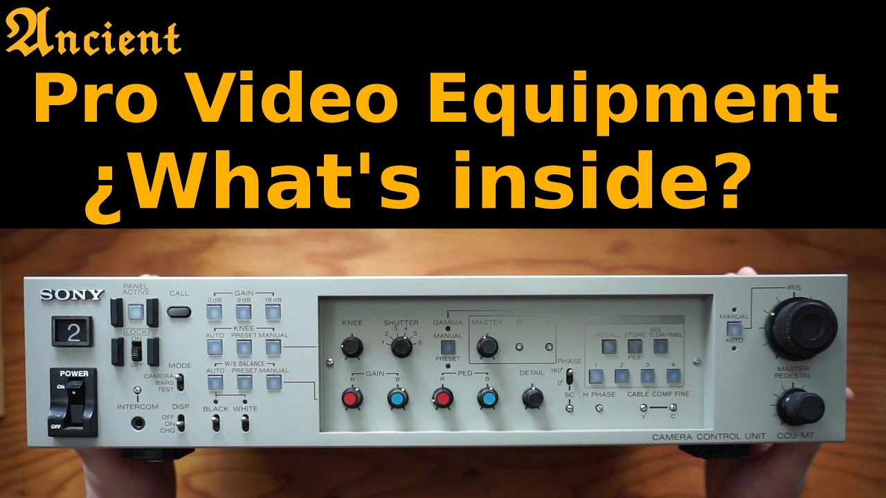 What's inside the Sony CCU-M7? TV studio electronics from the 1980s