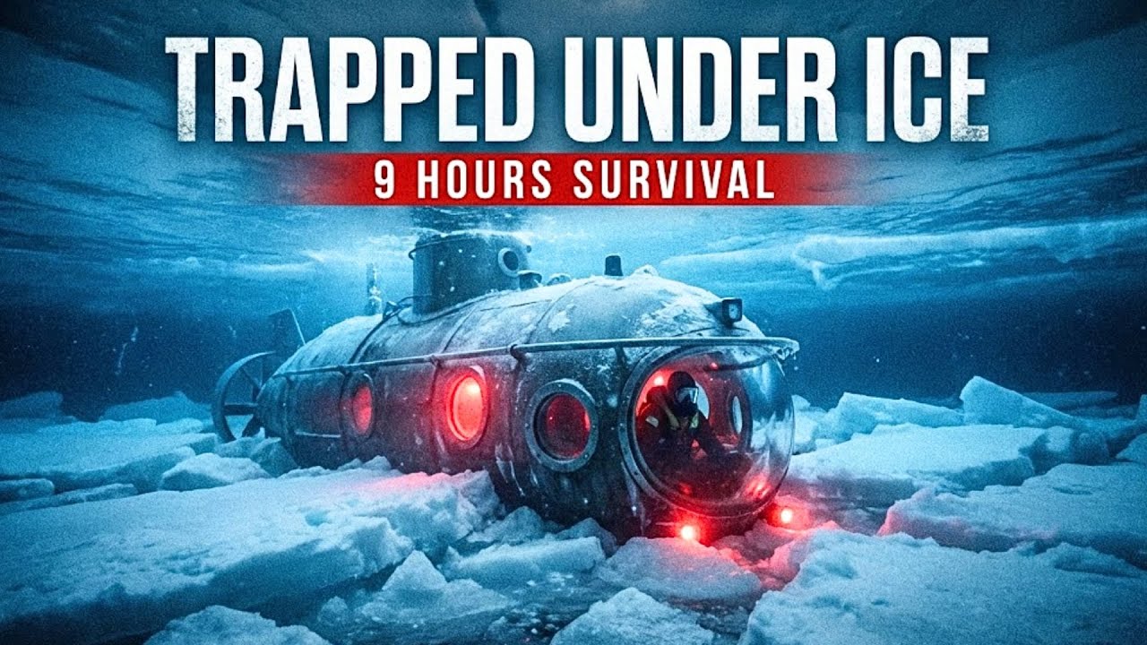 Trapped Under Ice: 9 Hours Survival After Research Submarine Malfunction