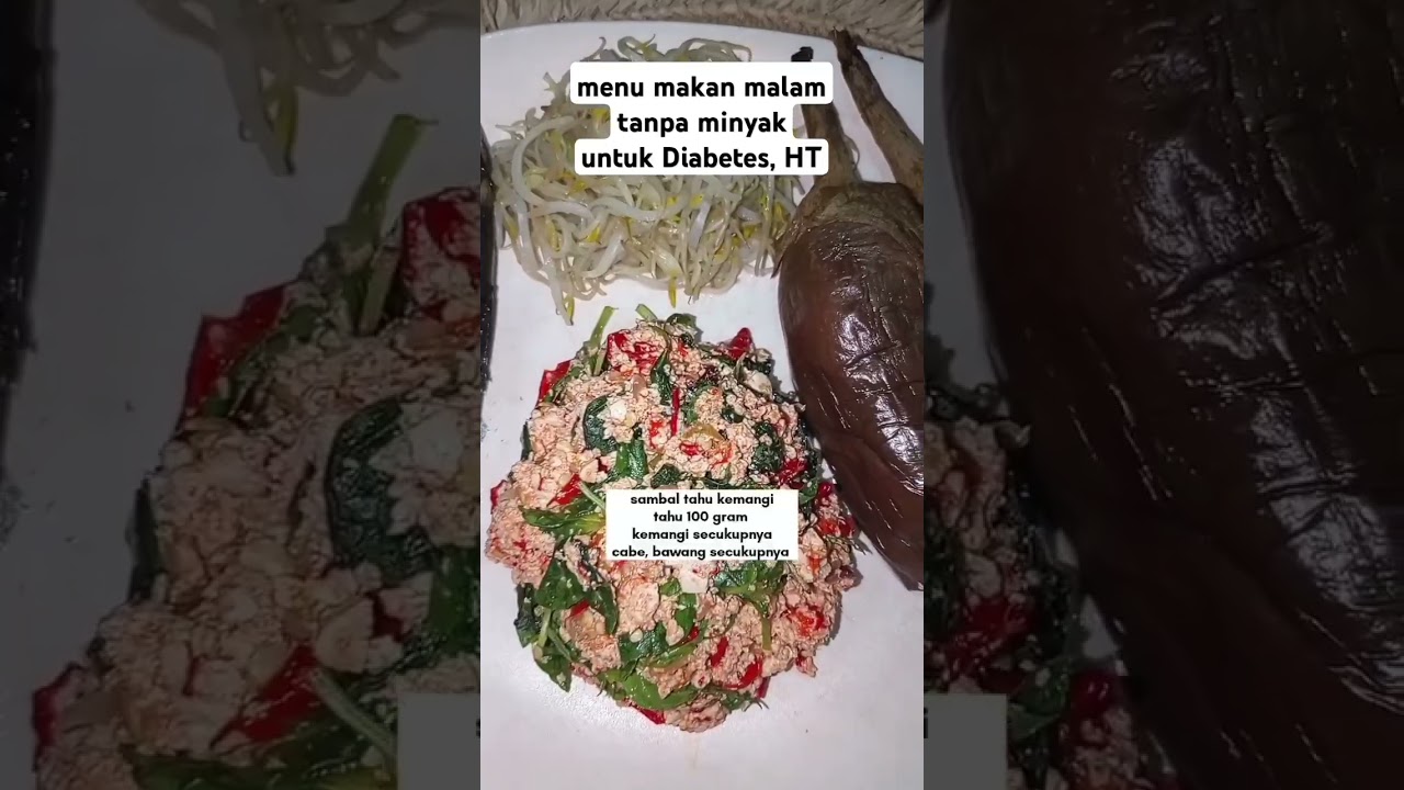menu makan malam tanpa minyak untuk diabetes