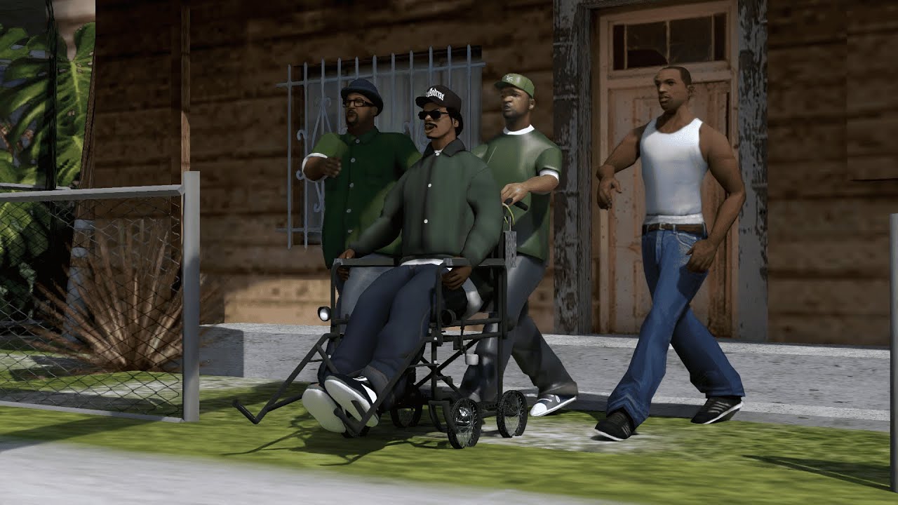 GTA san andreas COLEGAS DEL BARRIO #gta  #blender  #animation