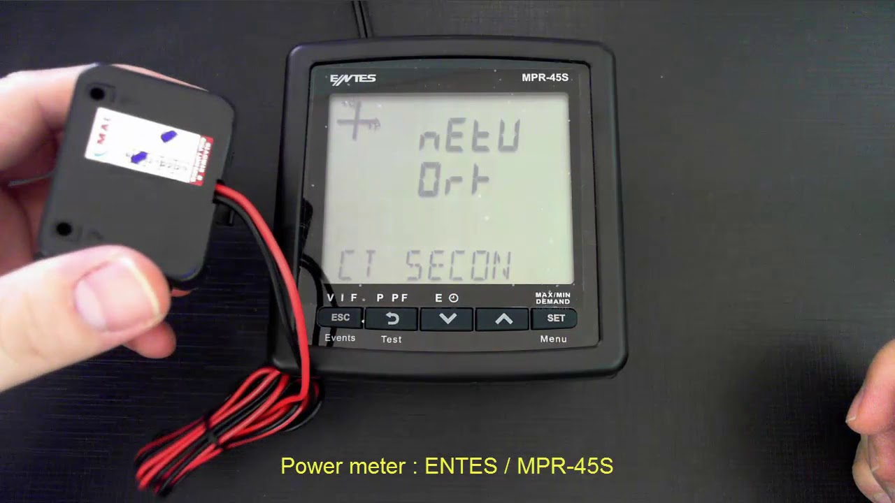 Power meter MPR 45S / Quick setting guide