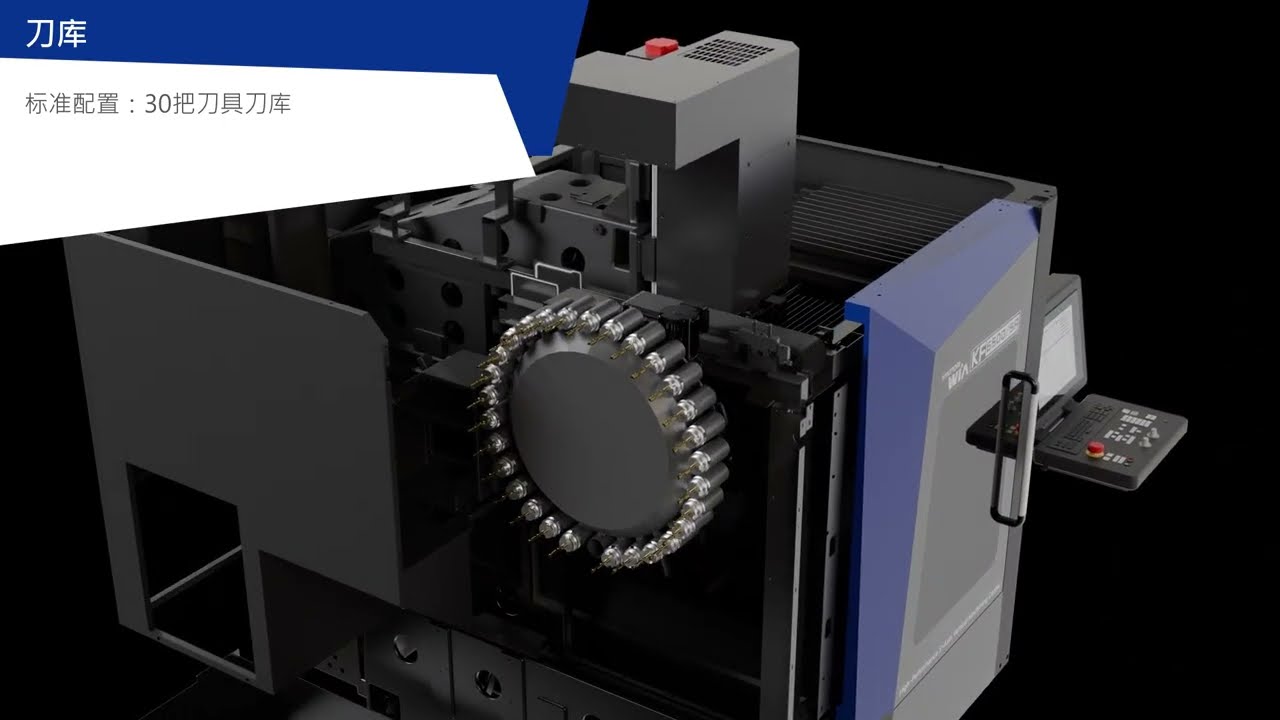 KF6500/5A 5-Axis Machining Center | 3D Animation_CHN