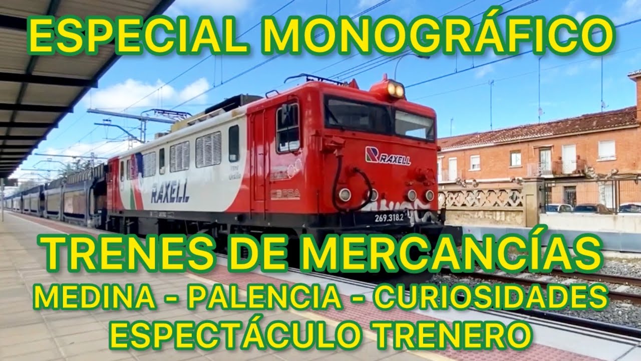 💪🏻El Espectáculo de los TRENES de mercancías en la red de Adif el FERROCARRIL ESPAÑOL ¡a lo GRANDE!
