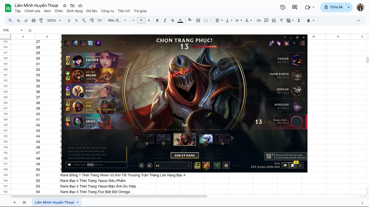 Rank Bạc 4 Zed Trận Thăng Hạng Bạc 3