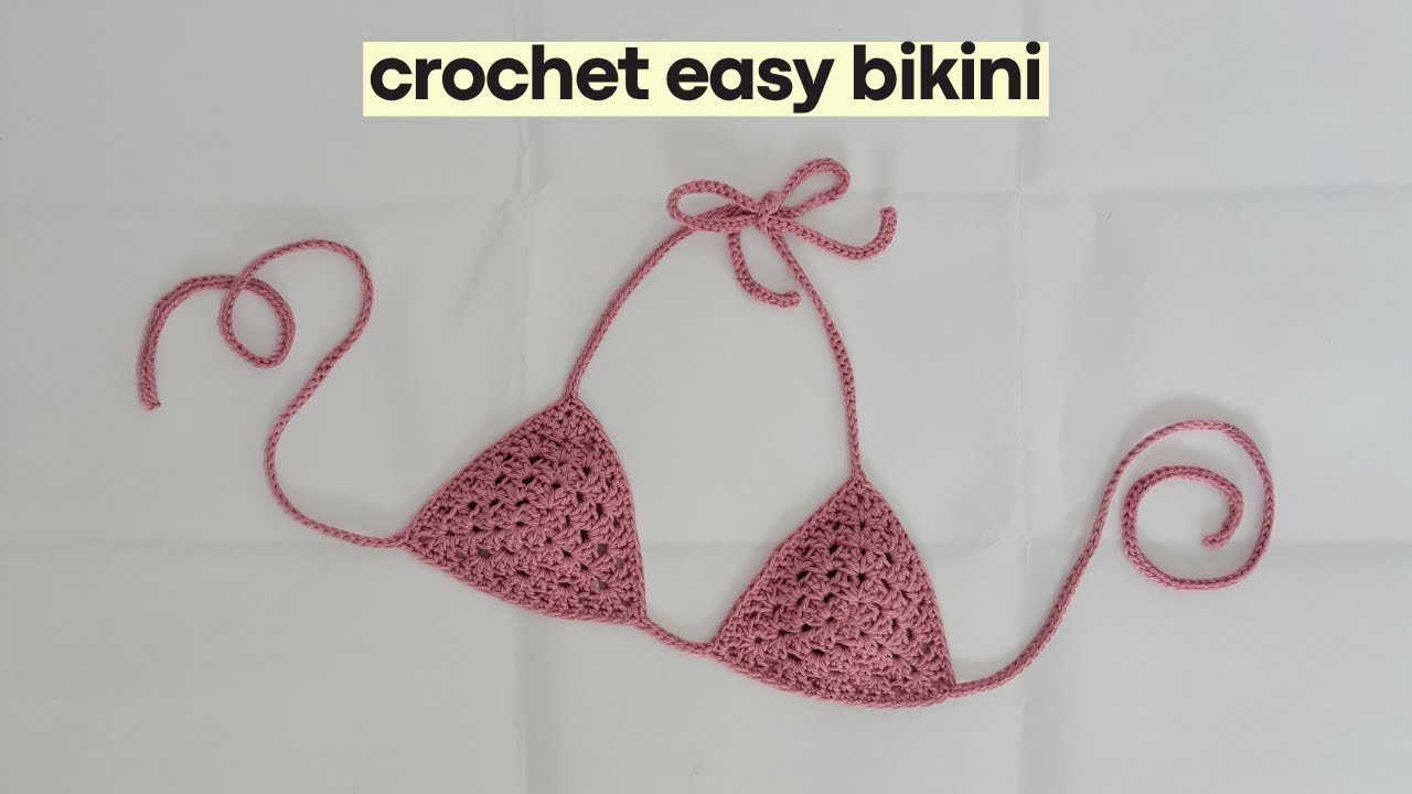 Easiest crochet bikini tutorial (I swear) - Step by Step crochet tutorial