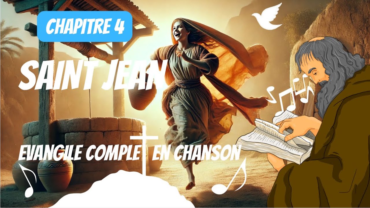 📖 L'Évangile de saint Jean – Chapitre 4 | Chanté et illustré 🎶🕊️