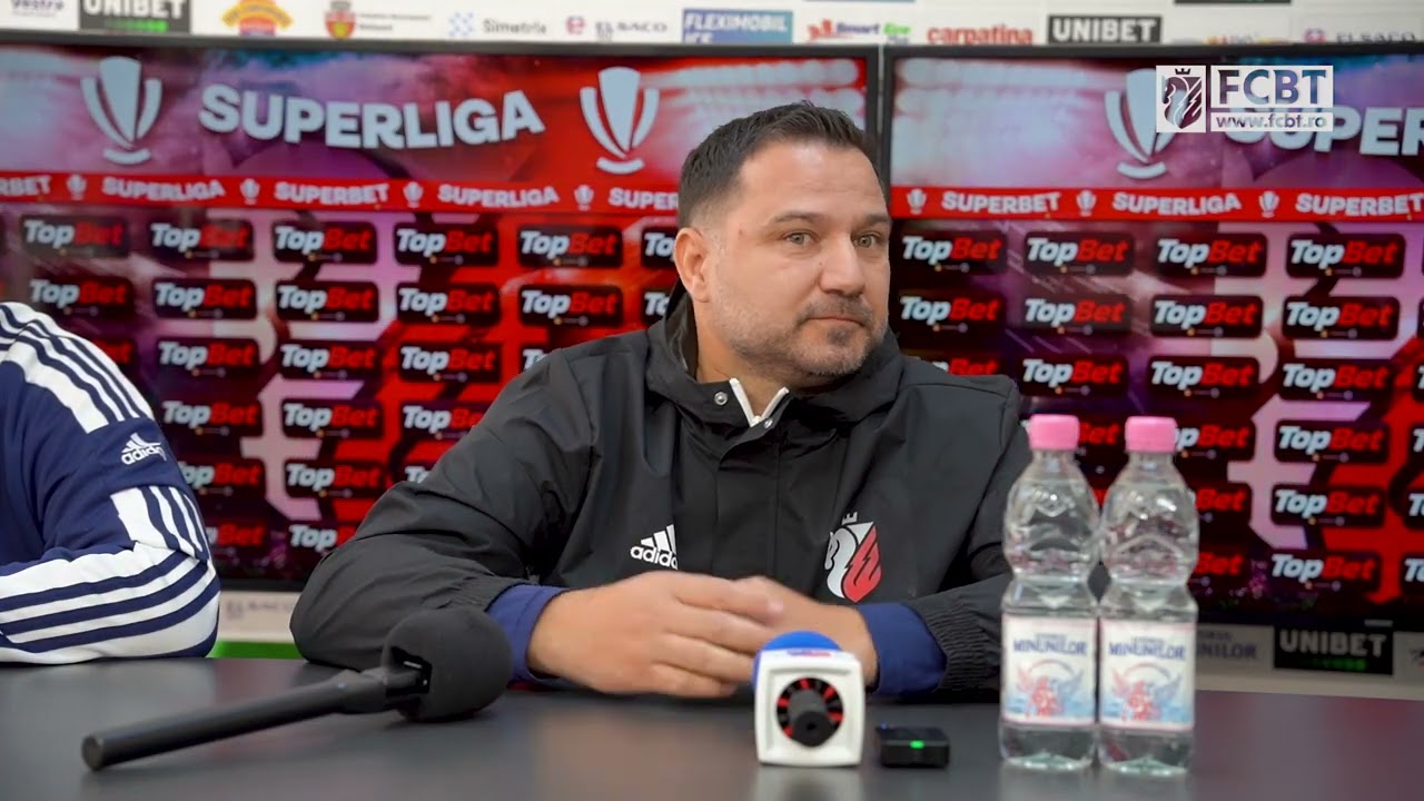 Marius Croitoru la conferința de presă înainte de partida dintre FC Botoșani și Unirea Slobozia